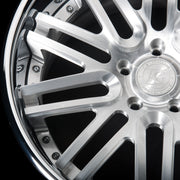 AG Luxury AGL12 brushed chrome duo-block forged wheel