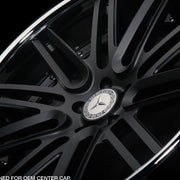 AG Luxury AGL12 matte black chrome duo-block forged wheel