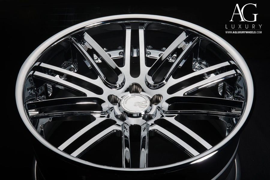 AG Luxury AGL12 chrome duo-block forged wheel