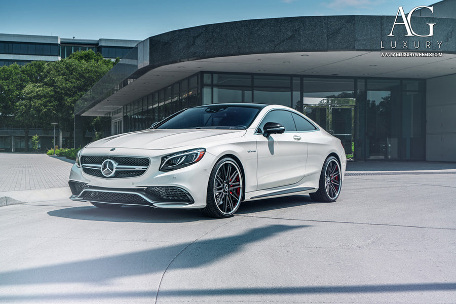 Mercedes-Benz S63 AMG Coupe on AG Luxury AGL12 forged wheels in matte black finish