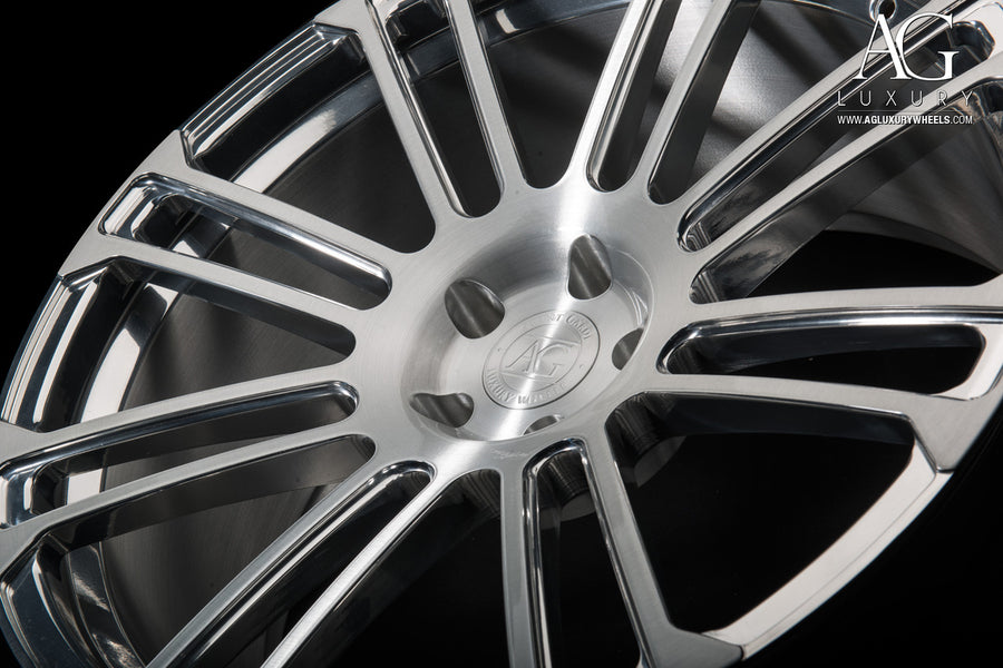 AG Luxury AGL14 brushed polished monoblock forged wheel