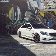 Mercedes-Benz S550 on AG Luxury AGL14 forged wheels in gloss black finish