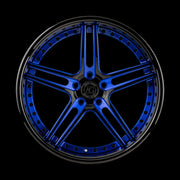 AG Luxury AGL15 brushed gloss black candy forged wheel