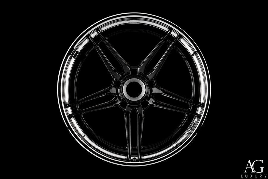 AG Luxury AGL15 gloss black chrome 3-piece forged wheel