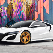 Acura NSX on AG Luxury AGL15 forged wheels in brushed / gold finish