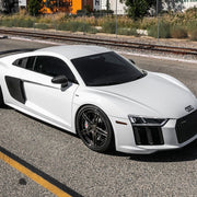 Audi R8 V10 Plus on AG Luxury AGL15 forged wheels in polished / carbon fiber finish