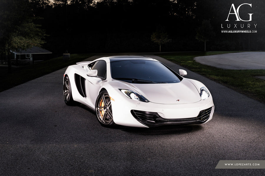 McLaren MP4-12C on AG Luxury AGL15 forged wheels in brushed / polished finish