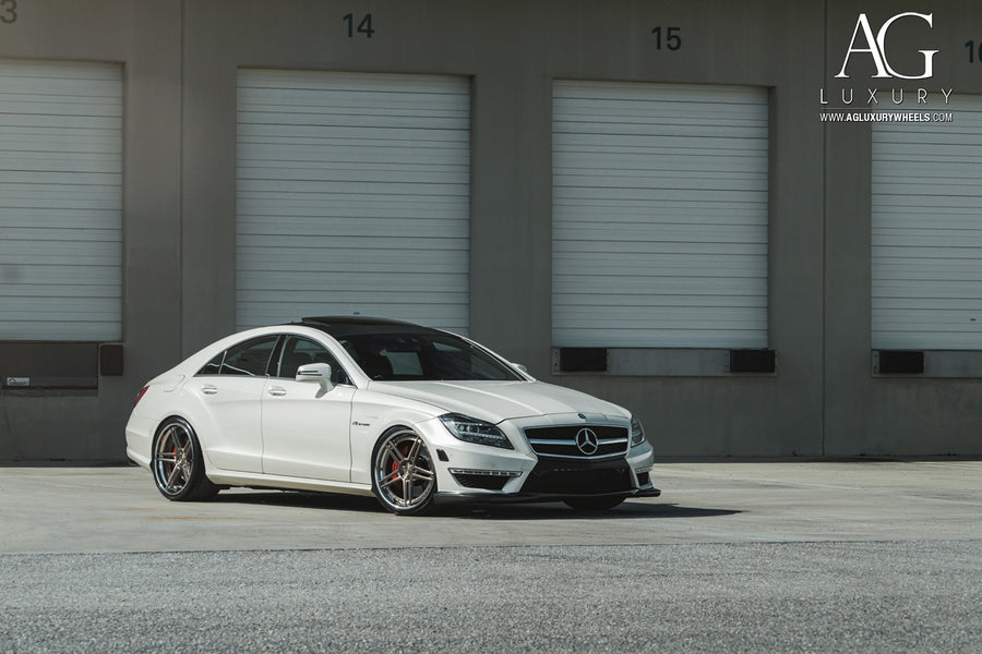 Mercedes-Benz CLS63 AMG on AG Luxury AGL15 forged wheels in brushed finish