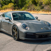 Porsche 911 Carrera 992 on AG Luxury AGL15 forged wheels in gloss black finish