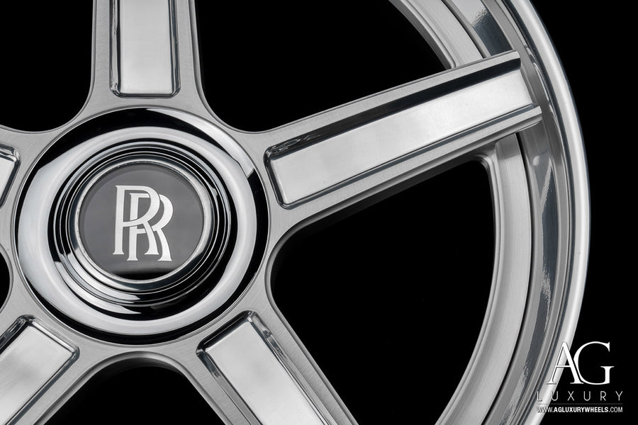 AG Luxury AGL16 brushed polished 3-piece forged wheel - view 2