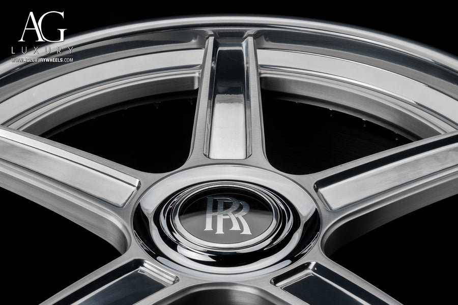 AG Luxury AGL16 brushed polished 3-piece forged wheel