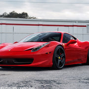 Ferrari 458 Italia on AG Luxury AGL16 forged wheels in matte black finish