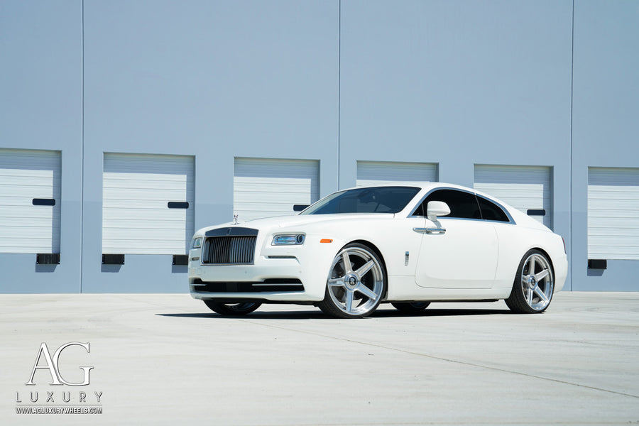 Rolls-Royce Wraith on AG Luxury AGL16 forged wheels in brushed / polished finish