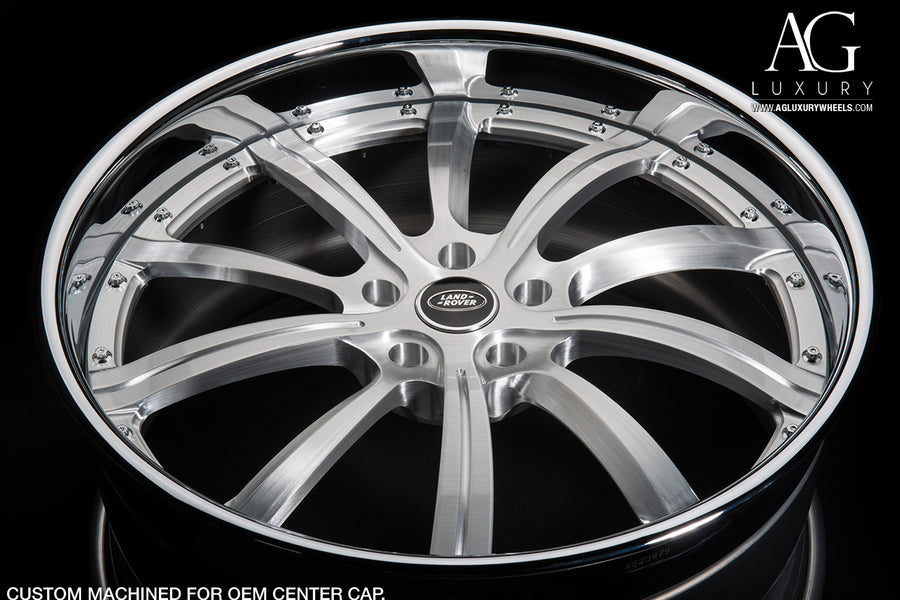 AG Luxury AGL17 brushed chrome forged wheel
