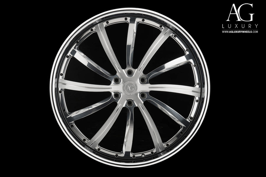 AG Luxury AGL17 brushed polished forged wheel