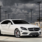Mercedes-Benz CLS400 on AG Luxury AGL17 forged wheels in polished / gloss white finish