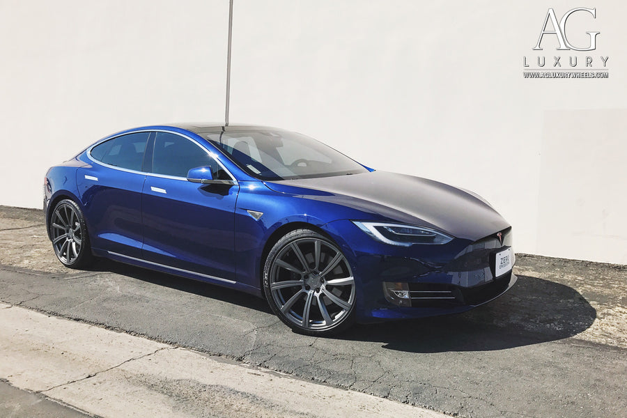 Tesla Model S on AG Luxury AGL17 forged wheels