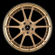 AG Luxury AGL19 brushed champagne 3-piece forged wheel