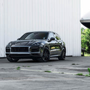 Porsche Cayenne on AG Luxury AGL19 forged wheels in matte black finish