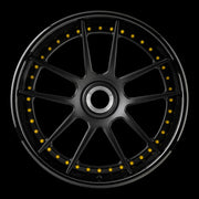 AG Luxury AGL21 gloss black matte black 3-piece forged wheel