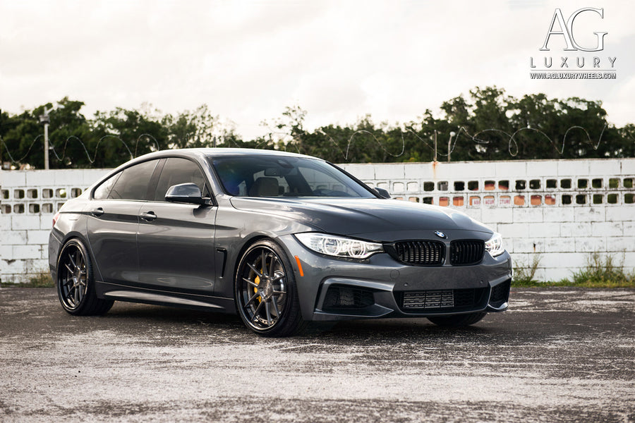 BMW 435i Gran Coupe on AG Luxury AGL21 forged wheels in brushed / grigio finish