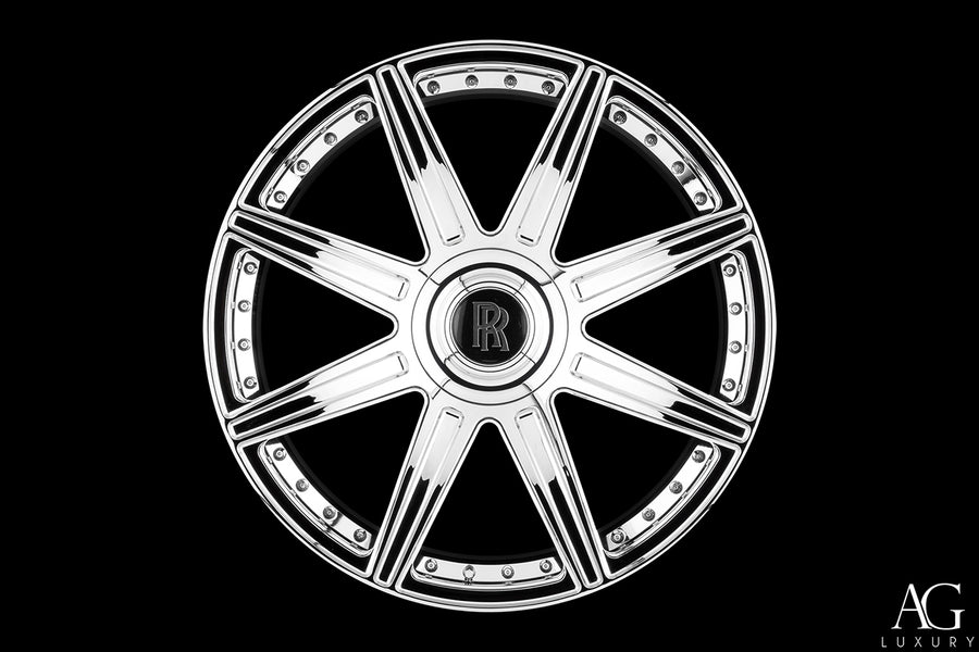 AG Luxury AGL22-8R chrome duo-block forged wheel