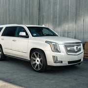 Cadillac Escalade on AG Luxury AGL22-8R forged wheels in brushed / gloss black finish
