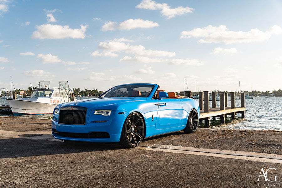 Rolls-Royce Dawn on AG Luxury AGL22-8R forged wheels in gloss black finish