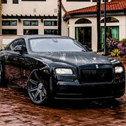 Rolls-Royce Wraith on AG Luxury AGL22-8R forged wheels in gloss black finish