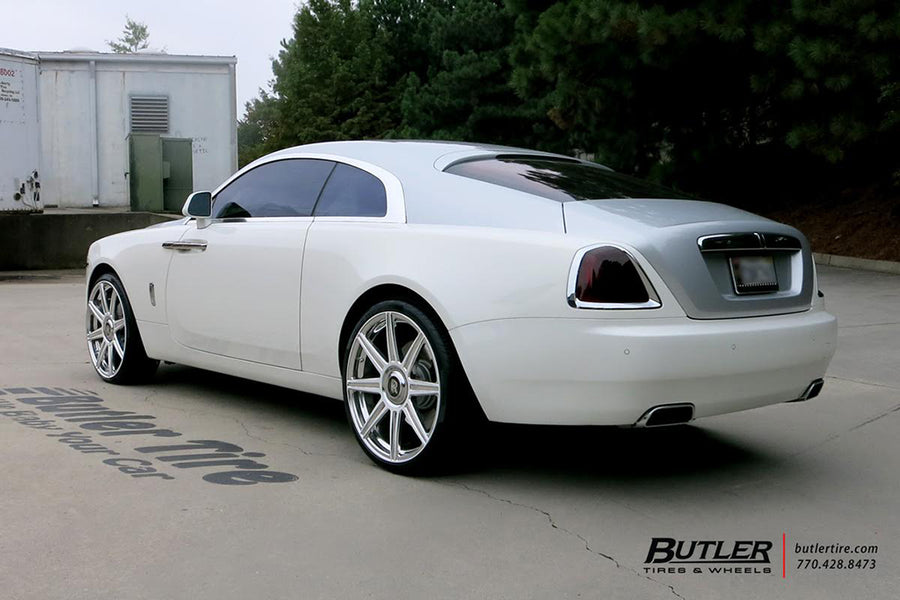 Rolls-Royce Wraith on AG Luxury AGL22-8R forged wheels in brushed / polished finish