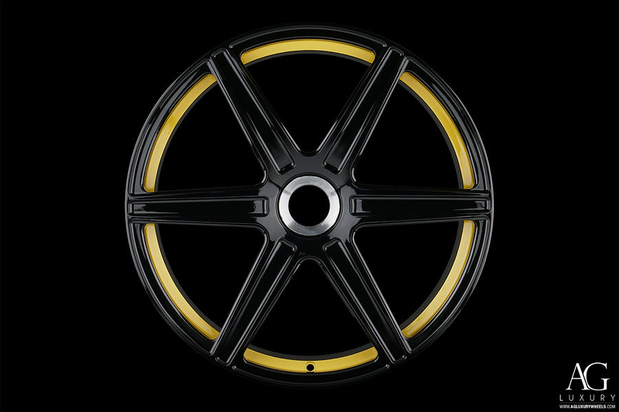 AG Luxury AGL22 gloss black monoblock forged wheel