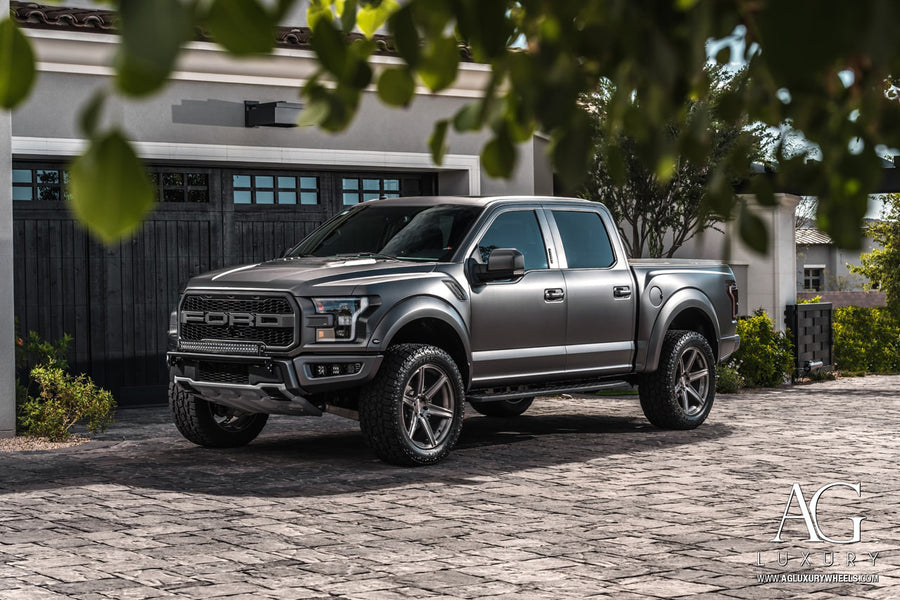 Ford Raptor on AG Luxury AGL22 forged wheels in brushed / grigio finish