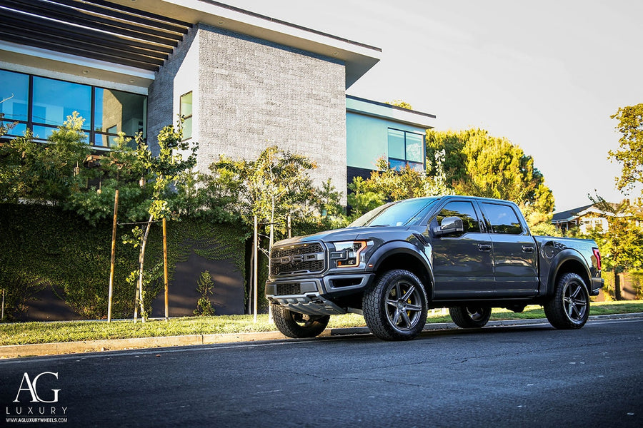 Ford Raptor on AG Luxury AGL22 forged wheels in brushed / grigio finish