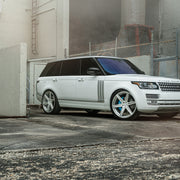 Land Rover Range Rover on AG Luxury AGL22 forged wheels in brushed / gloss white finish