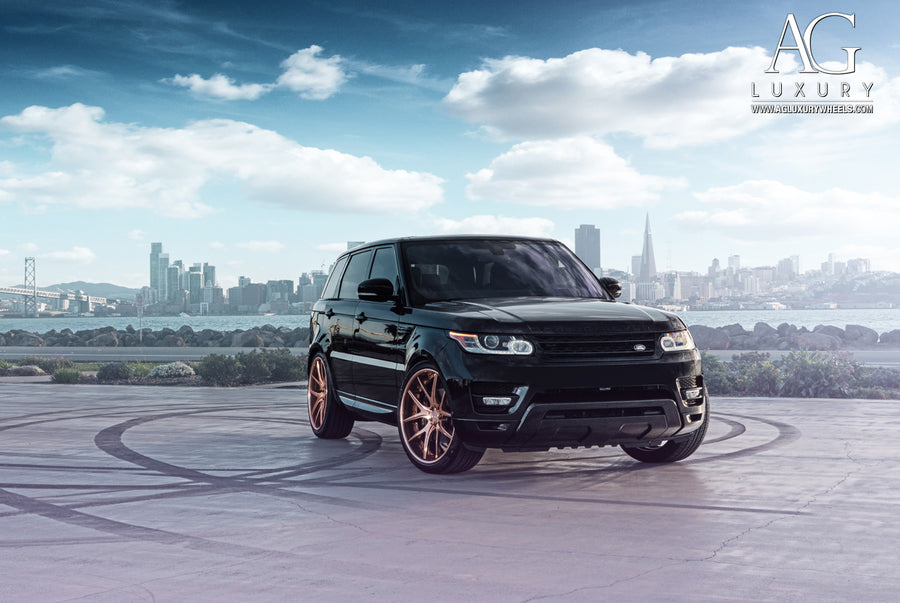 Land Rover Range Rover Sport on AG Luxury AGL23 forged wheels in polished / copper finish
