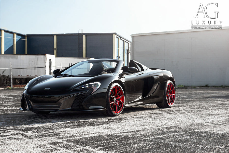 McLaren 650S on AG Luxury AGL23 forged wheels in carbon fiber finish