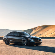 Mercedes-Benz C63 AMG on AG Luxury AGL23 forged wheels in matte black / carbon fiber finish