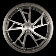AG Luxury AGL24 brushed polished grigio forged wheel