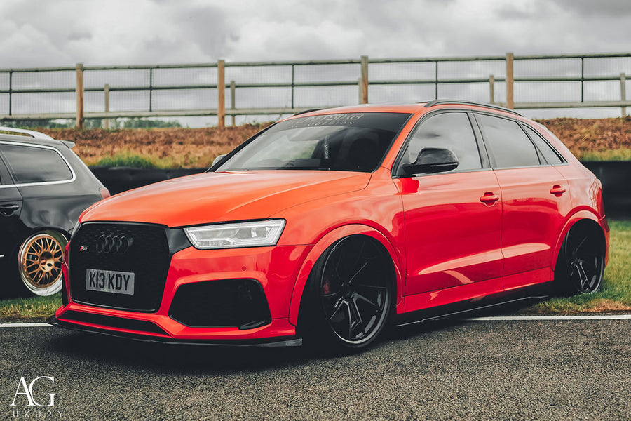 Audi RSQ3 on AG Luxury AGL24 forged wheels in matte black / carbon fiber finish