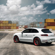 Porsche Macan on AG Luxury AGL24 forged wheels in brushed / grigio finish