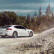 Porsche Panamera Turbo on AG Luxury AGL24 forged wheels in brushed / polished finish
