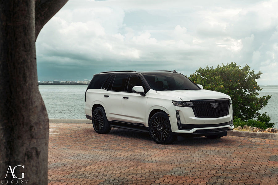 Cadillac Escalade on AG Luxury AGL25 forged wheels in gloss black finish
