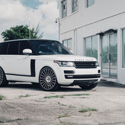 Land Rover Range Rover HSE on AG Luxury AGL25 forged wheels in gloss white finish