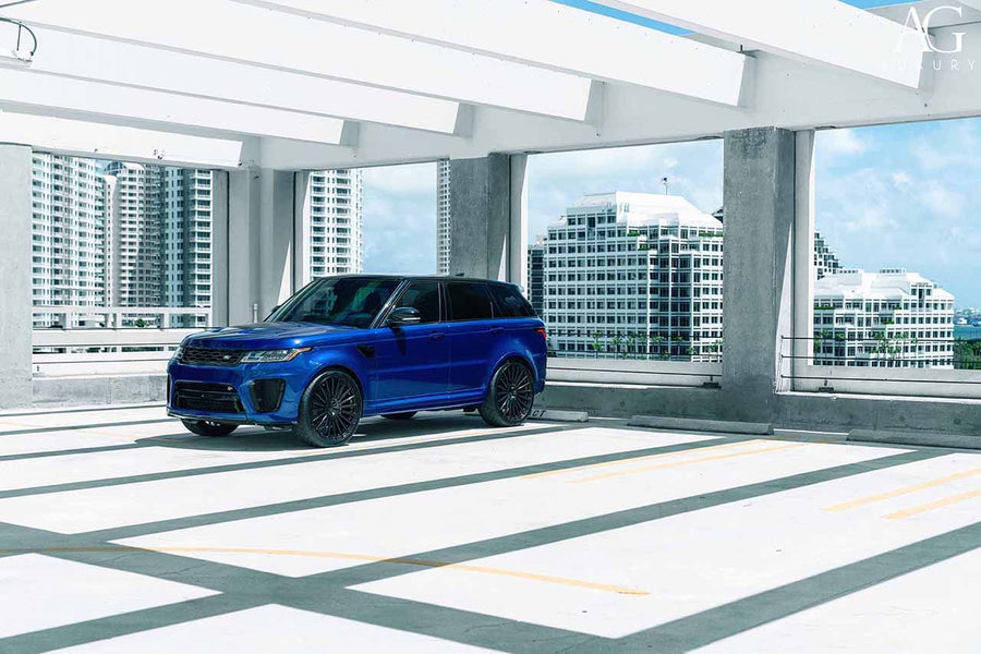 Land Rover Range Rover SVR on AG Luxury AGL25 forged wheels in gloss black finish