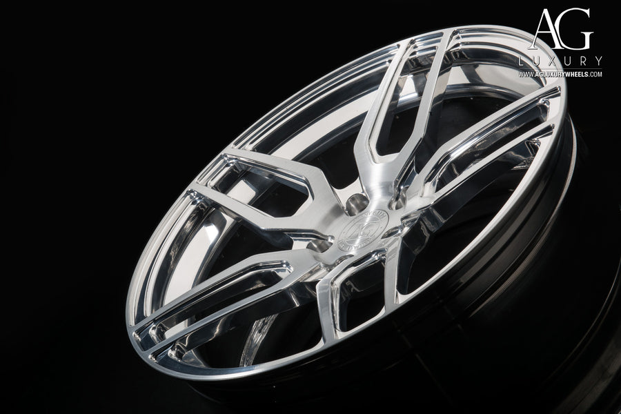 AG Luxury AGL26 brushed polished duo-block forged wheel - view 2
