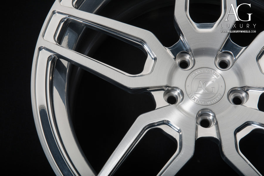 AG Luxury AGL26 brushed polished duo-block forged wheel