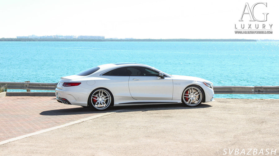 Mercedes-Benz S65 Coupe on AG Luxury AGL26 forged wheels in polished finish - view 2