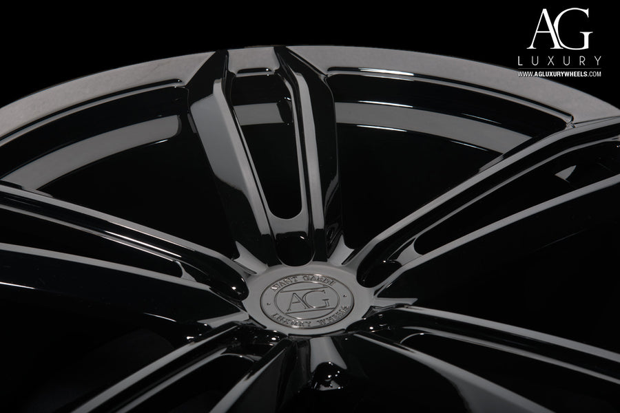 AG Luxury AGL27 gloss black monoblock forged wheel