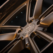 AG Luxury AGL27 brushed polished bronze monoblock forged wheel