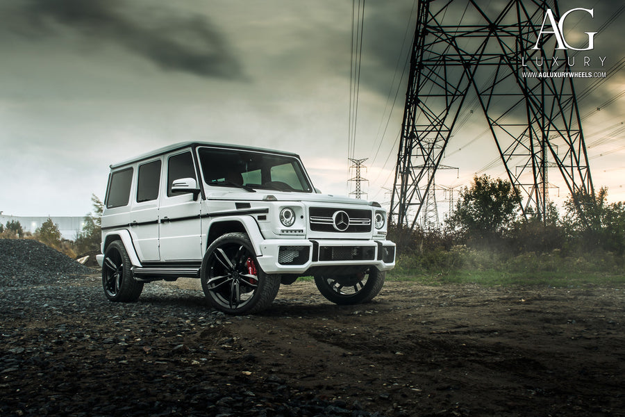 Mercedes-Benz G63 AMG on AG Luxury AGL27 forged wheels in gloss black finish